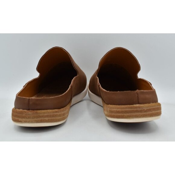 Kork Ease Womens Size 7.5 Phoebe Brown Full Grain Leather Open Back Mules Shoes - Picture 5 of 12